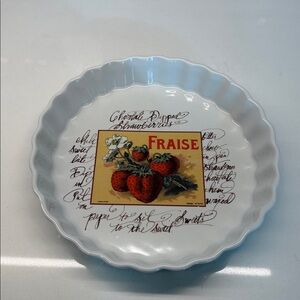 William Sonoma tart plate 9”